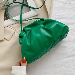 Ruched Cloud Design Clutch Bag